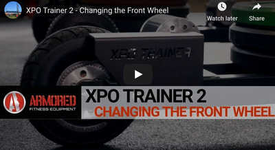 XPO TRAINER 2 - CHANGING THE FRONT WHEEL